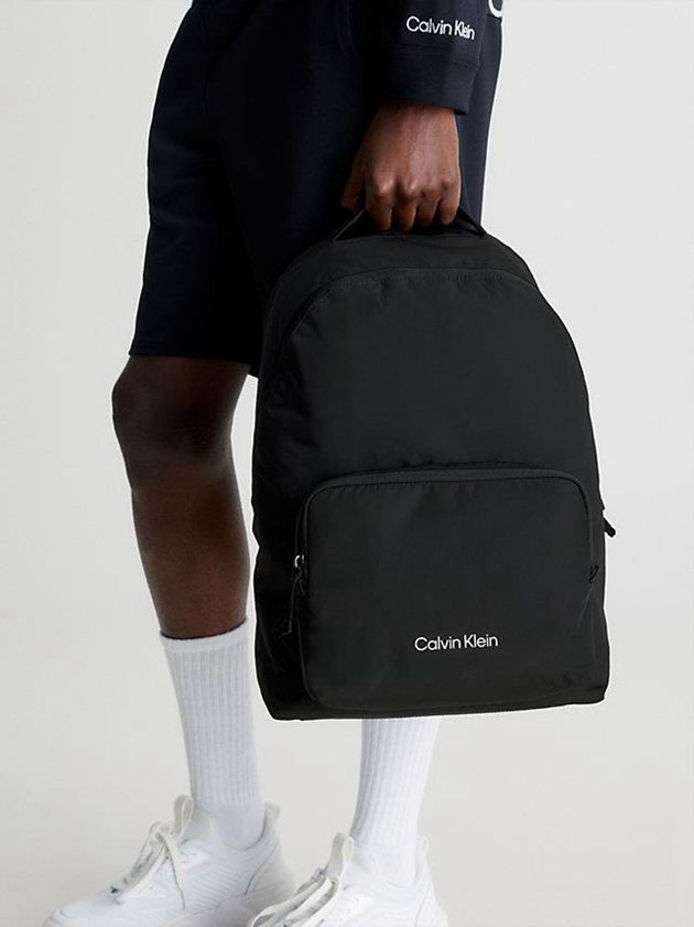 Black Calvin Klein Recycled Men Backpack | UQHT-79205