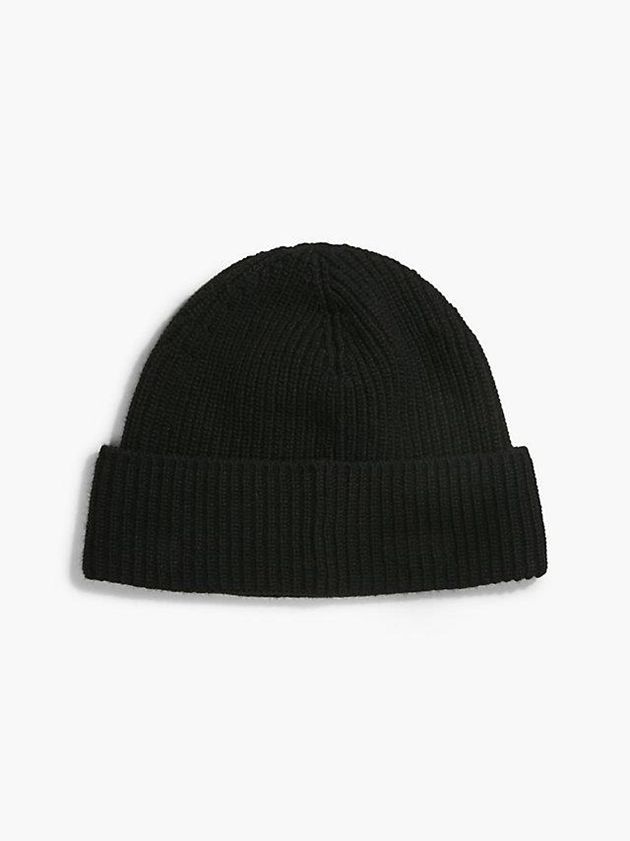 Black Calvin Klein Recycled Men Beanie | QDKC-39461