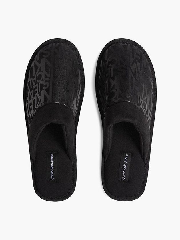 Black Calvin Klein Recycled Men Slippers | ODIJ-81476