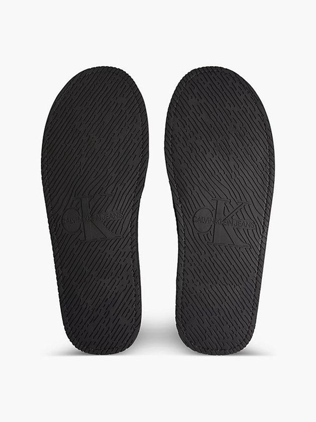 Black Calvin Klein Recycled Men Slippers | ODIJ-81476