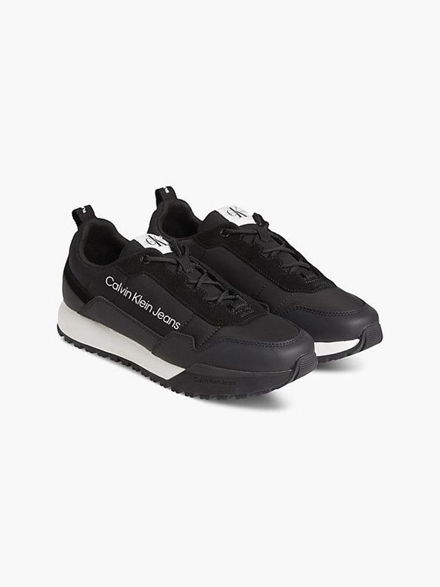 Black Calvin Klein Recycled Men Sneakers | GTKY-39067