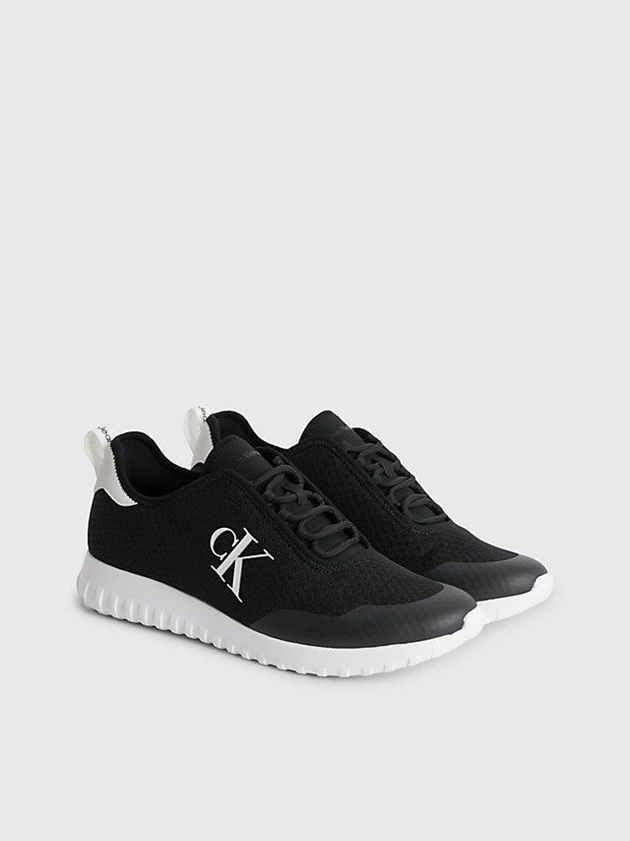 Black Calvin Klein Recycled Mesh Men Sneakers | ADFJ-83719