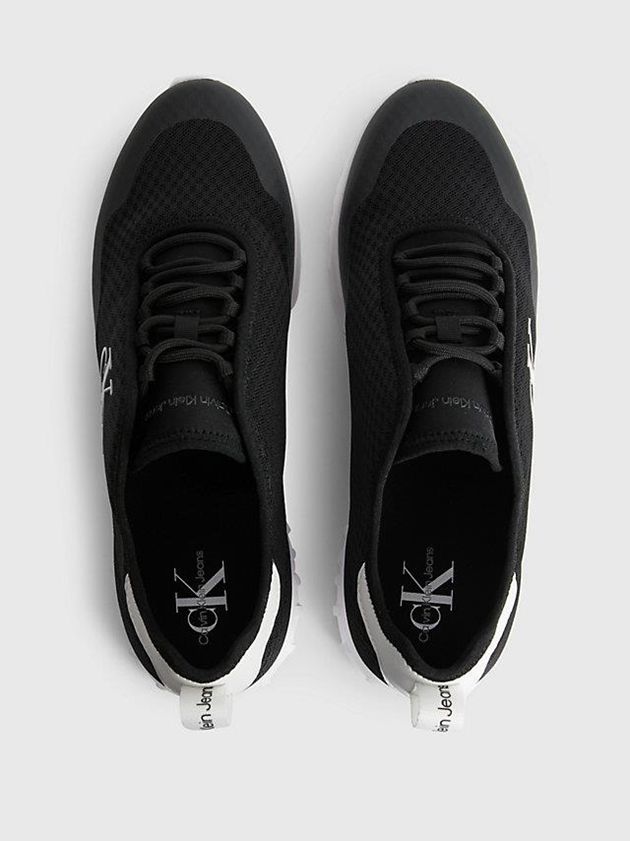 Black Calvin Klein Recycled Mesh Men Sneakers | ADFJ-83719