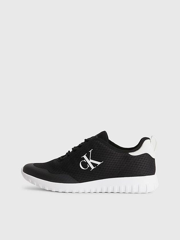 Black Calvin Klein Recycled Mesh Men Sneakers | ADFJ-83719