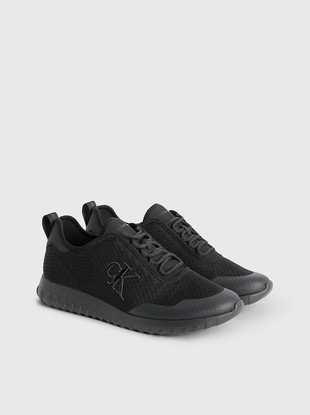 Black Calvin Klein Recycled Mesh Men Sneakers | REMC-59174