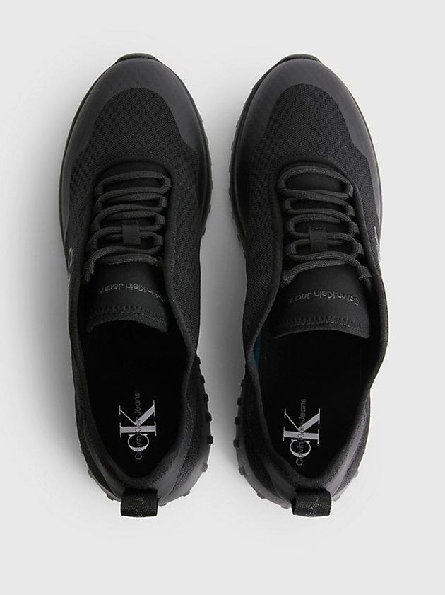 Black Calvin Klein Recycled Mesh Men Sneakers | REMC-59174