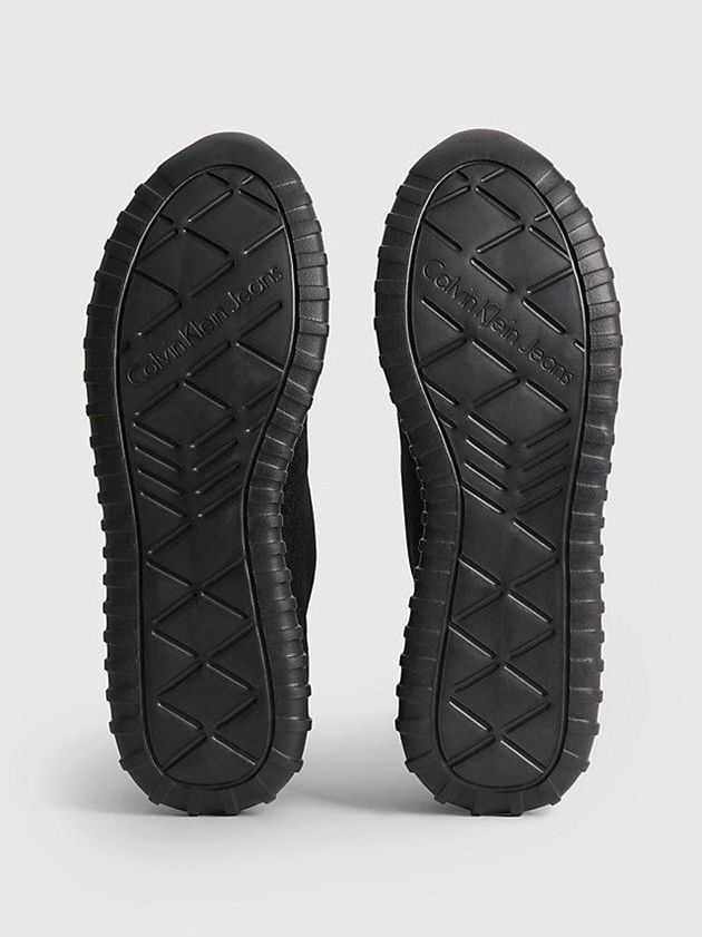 Black Calvin Klein Recycled Mesh Men Sneakers | REMC-59174