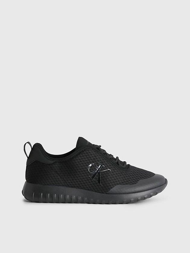 Black Calvin Klein Recycled Mesh Men Sneakers | REMC-59174