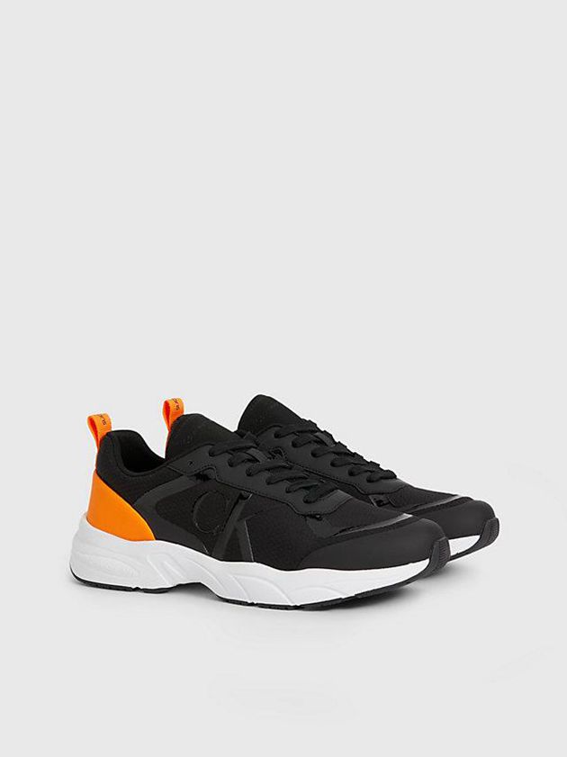 Black Calvin Klein Recycled Mesh Men Sneakers | CNIR-91375