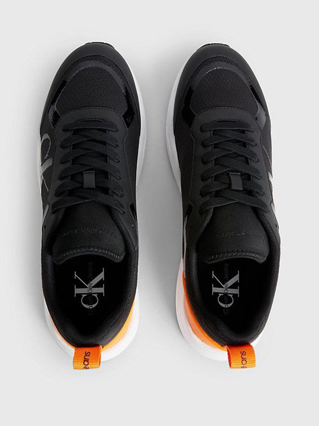 Black Calvin Klein Recycled Mesh Men Sneakers | CNIR-91375