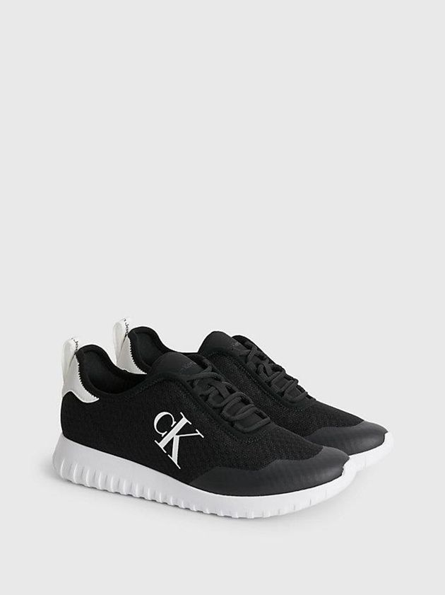 Black Calvin Klein Recycled Mesh Women Sneakers | LWDO-82397