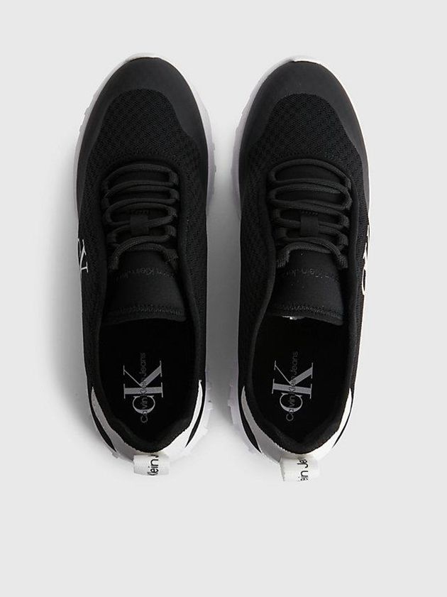 Black Calvin Klein Recycled Mesh Women Sneakers | LWDO-82397