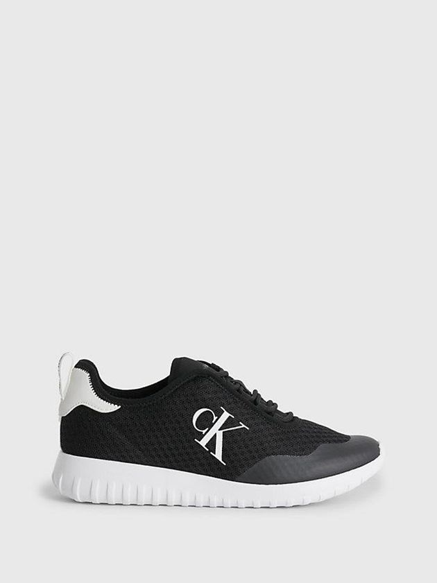 Black Calvin Klein Recycled Mesh Women Sneakers | LWDO-82397