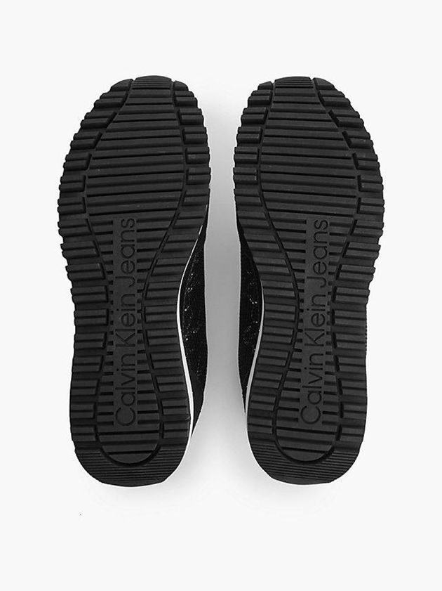 Black Calvin Klein Recycled Mesh Women Sneakers | QAZM-69240