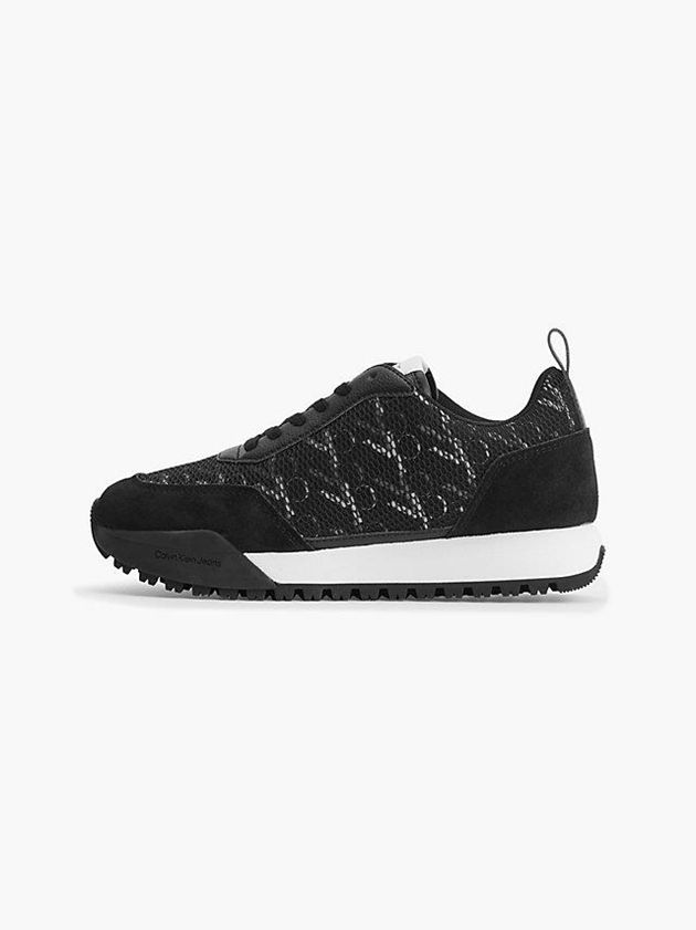 Black Calvin Klein Recycled Mesh Women Sneakers | QAZM-69240