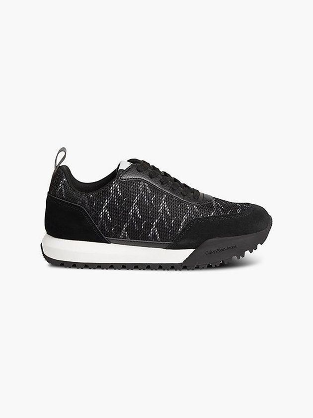 Black Calvin Klein Recycled Mesh Women Sneakers | QAZM-69240