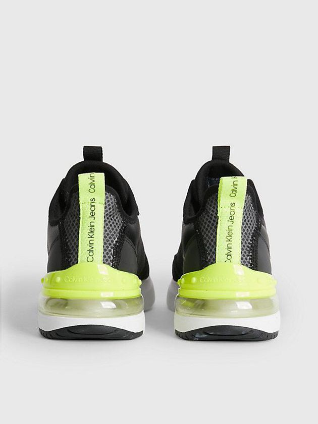 Black Calvin Klein Recycled Mesh Women Sneakers | OYIV-54179