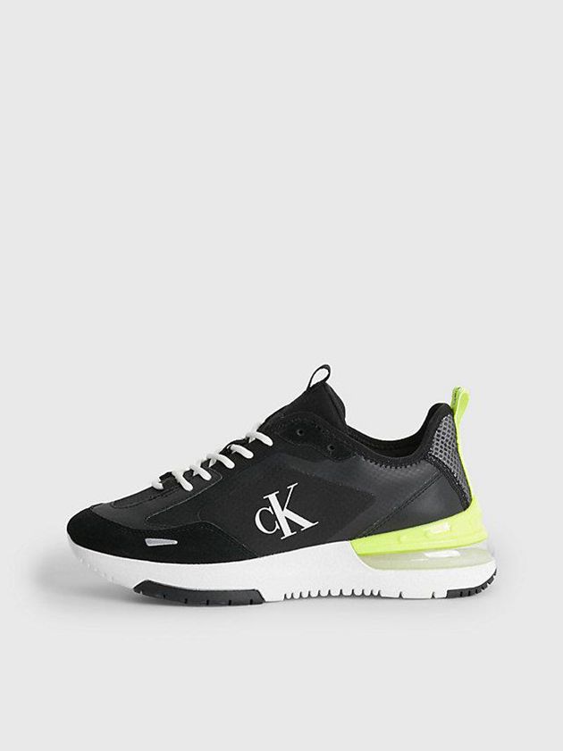 Black Calvin Klein Recycled Mesh Women Sneakers | OYIV-54179