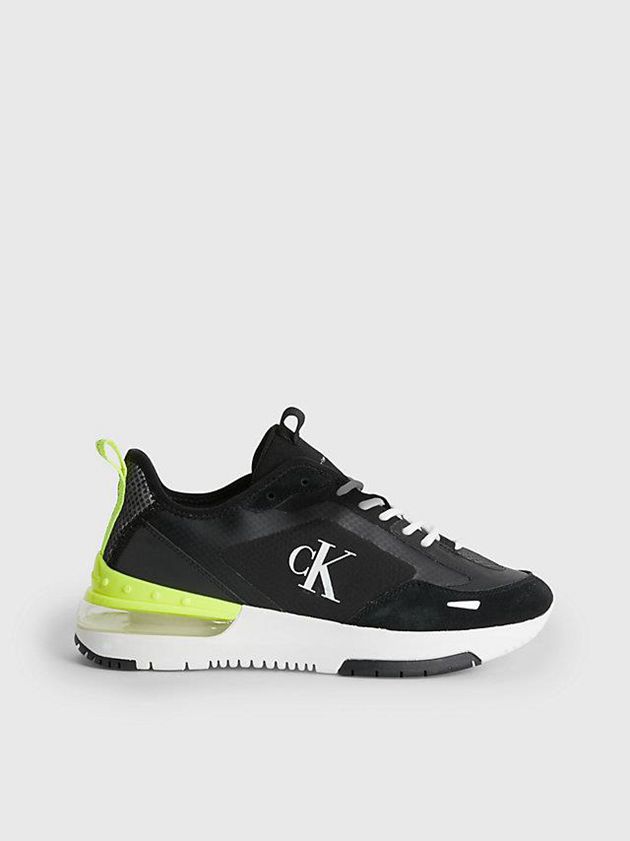 Black Calvin Klein Recycled Mesh Women Sneakers | OYIV-54179