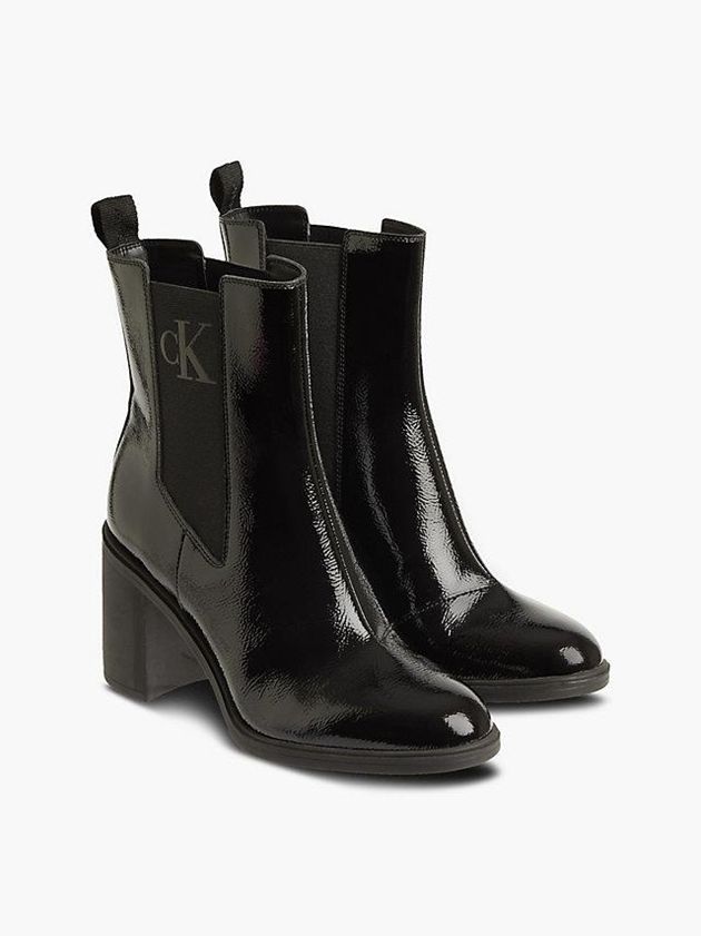 Black Calvin Klein Recycled Naplak Chelsea Women Boots | LBPV-60273