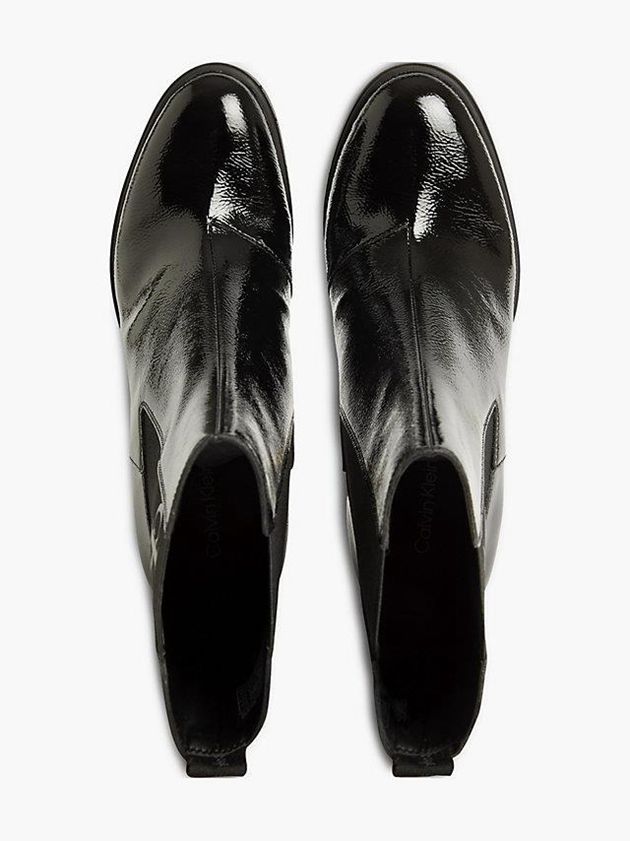 Black Calvin Klein Recycled Naplak Chelsea Women Boots | LBPV-60273