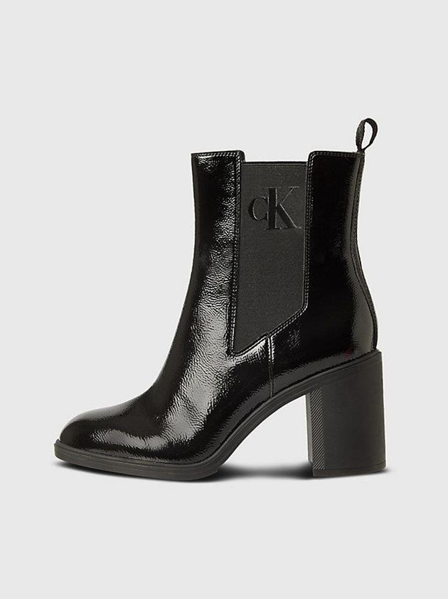 Black Calvin Klein Recycled Naplak Chelsea Women Boots | LBPV-60273