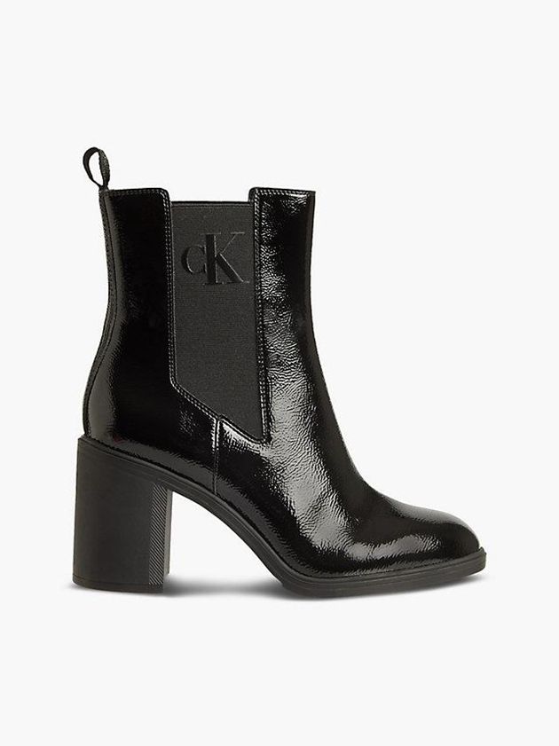 Black Calvin Klein Recycled Naplak Chelsea Women Boots | LBPV-60273