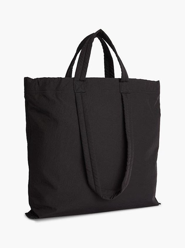 Black Calvin Klein Recycled Nylon Reversible Tote Women Bags | LMFR-06937