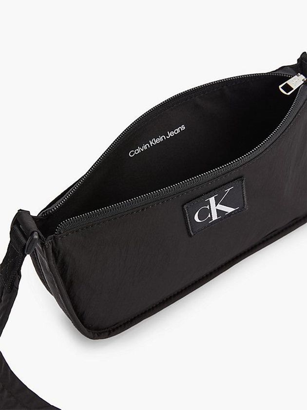 Black Calvin Klein Recycled Nylon Shoulder Women Bags | HXND-79250