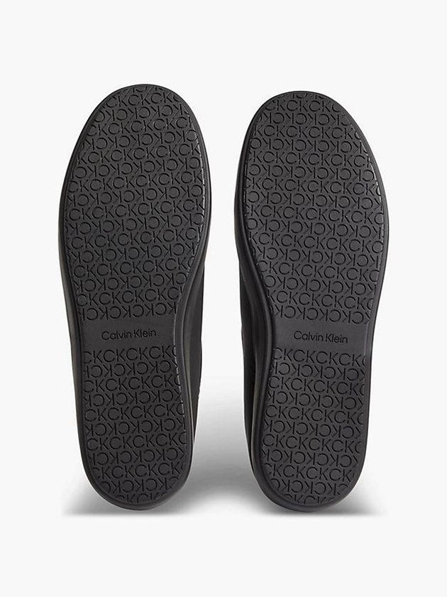 Black Calvin Klein Recycled Padded Men Slippers | ZJAU-59367