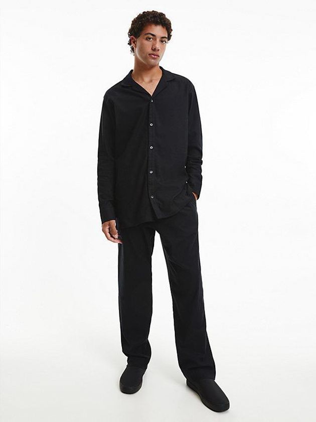 Black Calvin Klein Recycled Padded Men Slippers | ZJAU-59367