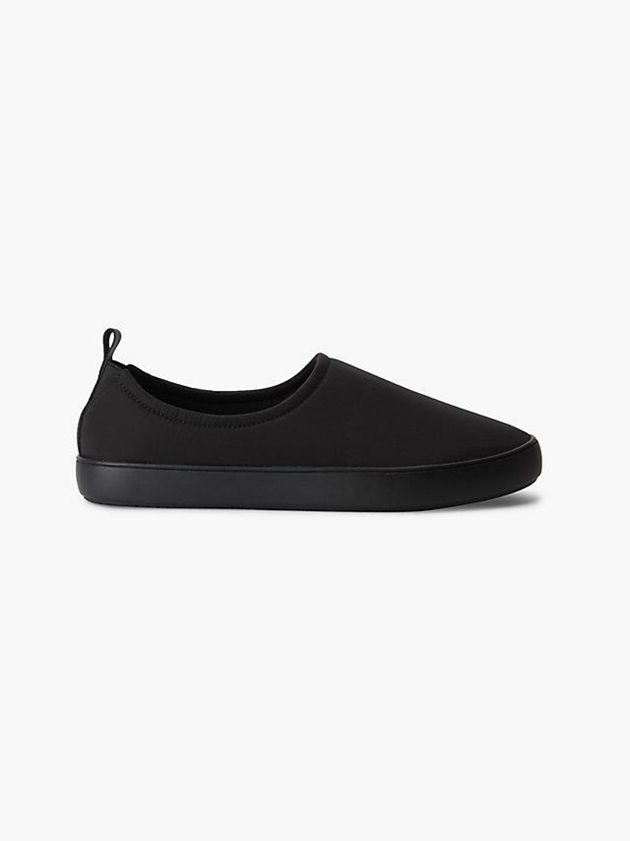 Black Calvin Klein Recycled Padded Men Slippers | ZJAU-59367