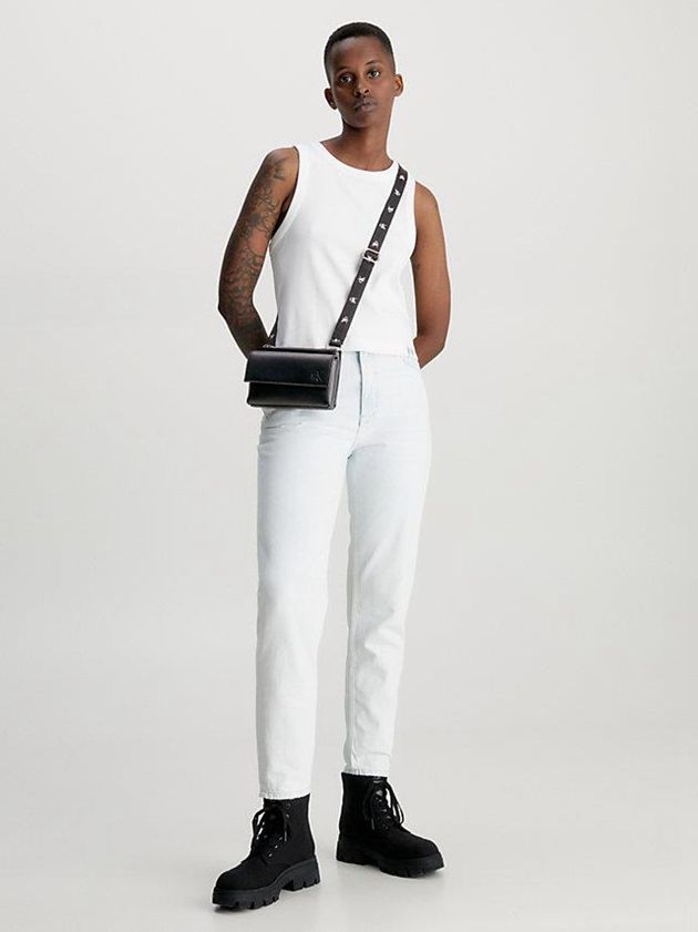 Black Calvin Klein Recycled Phone Crossbody Women Bags | HJGA-26135