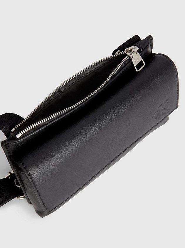 Black Calvin Klein Recycled Phone Crossbody Women Bags | HJGA-26135