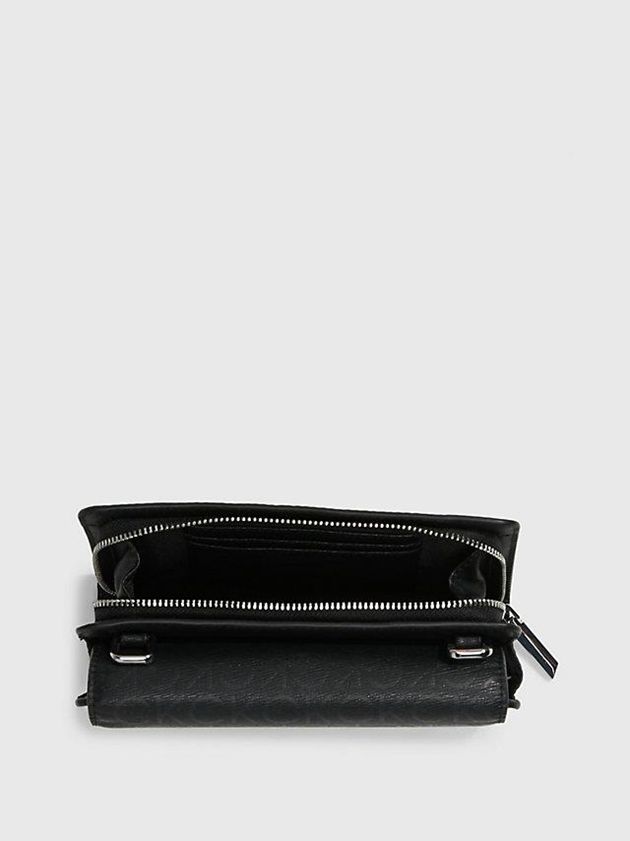 Black Calvin Klein Recycled Phone Wallet Women Bags | AINT-14896
