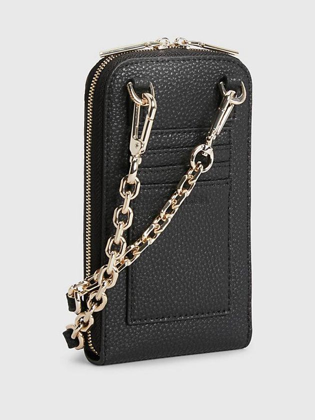 Black Calvin Klein Recycled Phone Women Bags | XOGS-96783