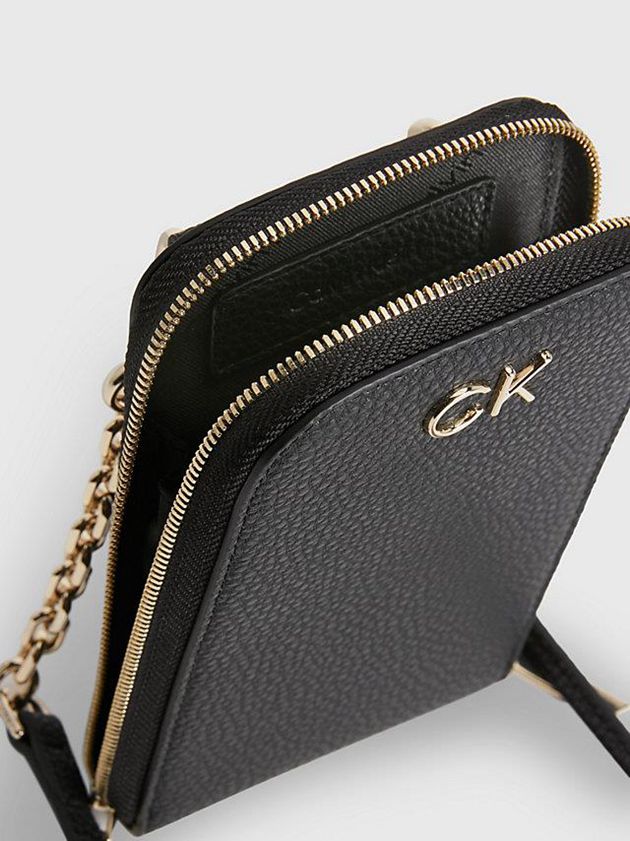 Black Calvin Klein Recycled Phone Women Bags | XOGS-96783