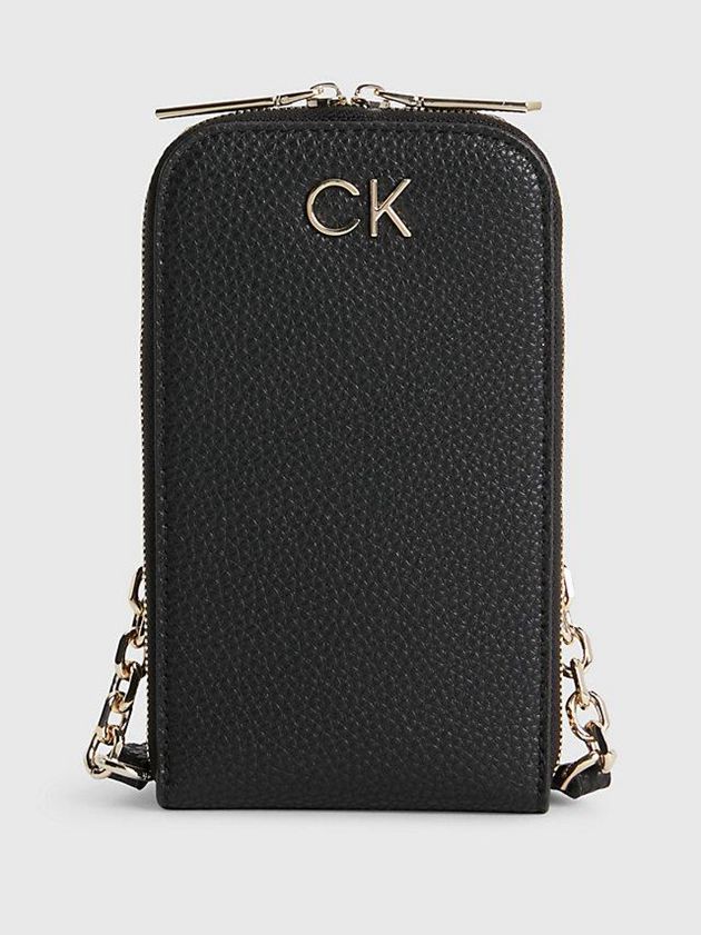 Black Calvin Klein Recycled Phone Women Bags | XOGS-96783