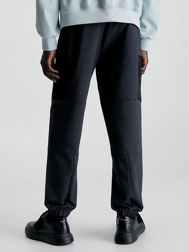 Black Calvin Klein Recycled Polyester Cargo Men Pants | VSOY-68079