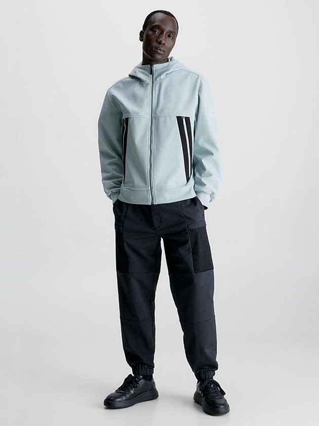 Black Calvin Klein Recycled Polyester Cargo Men Pants | VSOY-68079