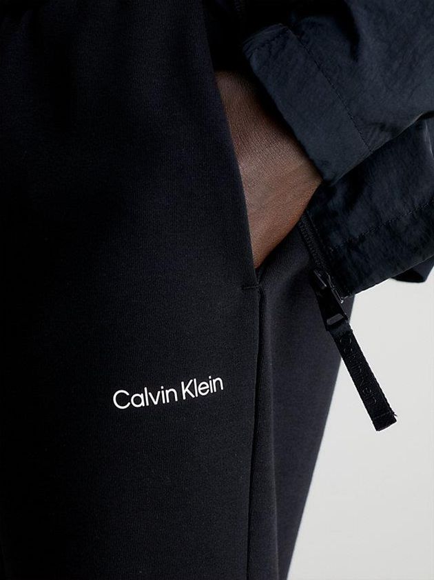 Black Calvin Klein Recycled Polyester Jogger Men Shorts | RMJY-39210