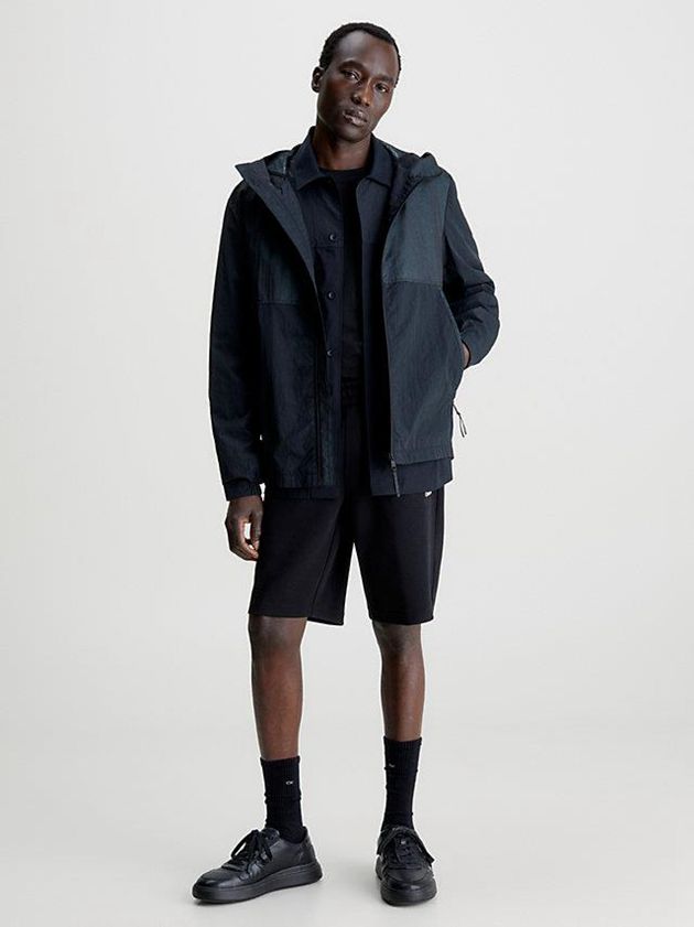 Black Calvin Klein Recycled Polyester Jogger Men Shorts | RMJY-39210
