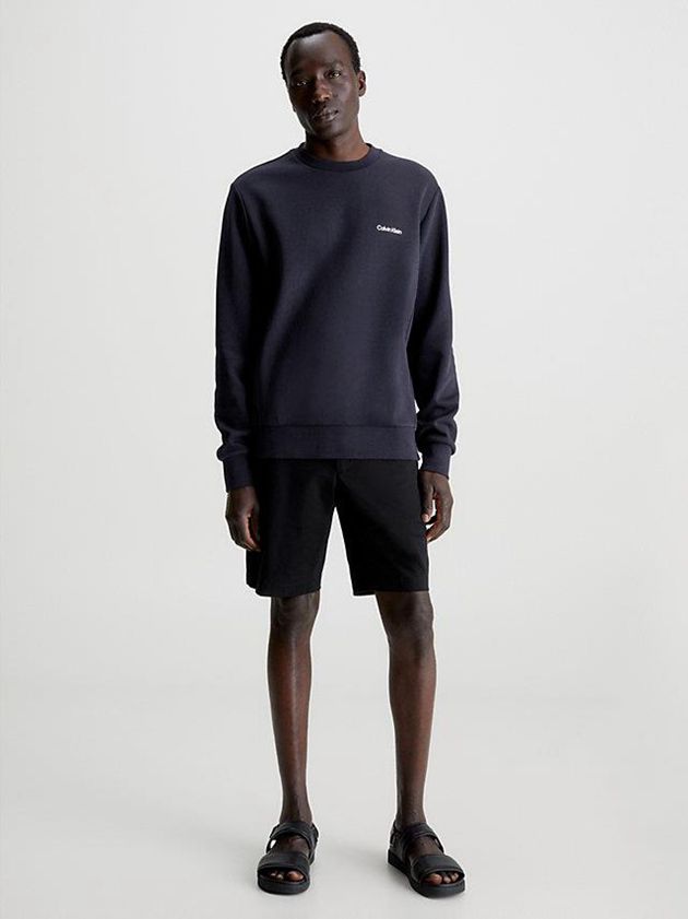 Black Calvin Klein Recycled Polyester Men Sweatshirt | MJWU-56278