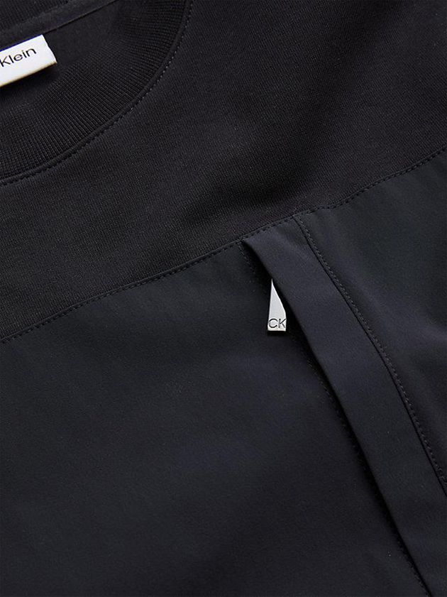 Black Calvin Klein Recycled Polyester Men Sweatshirt | ORTM-74602