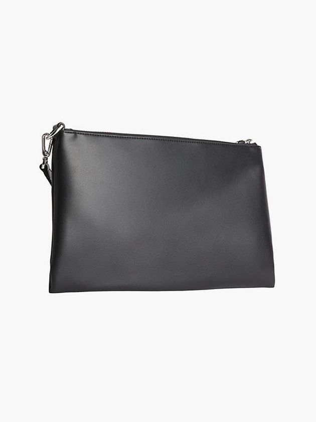 Black Calvin Klein Recycled Pouch Women Bags | XNIU-31702