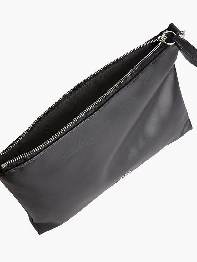 Black Calvin Klein Recycled Pouch Women Bags | XNIU-31702