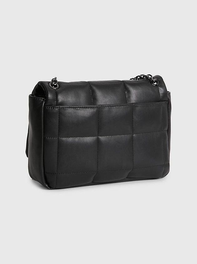 Black Calvin Klein Recycled Quilted Shoulder Women Bags | MPTW-72581