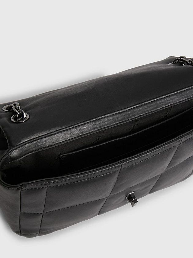 Black Calvin Klein Recycled Quilted Shoulder Women Bags | MPTW-72581