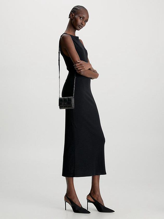 Black Calvin Klein Recycled Quilted Wallet Women Bags | QMNL-70251