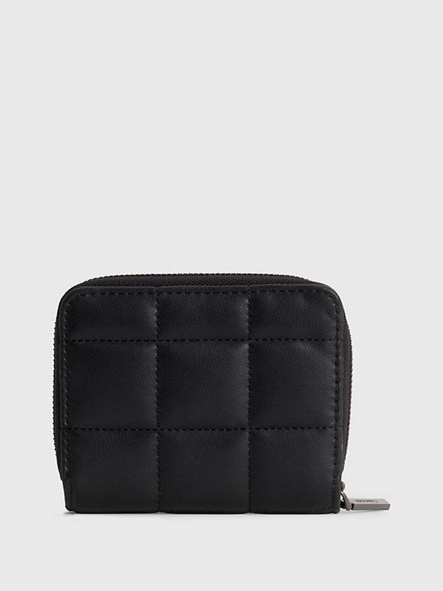 Black Calvin Klein Recycled Quilted Wallet Women Bags | PFVX-03512